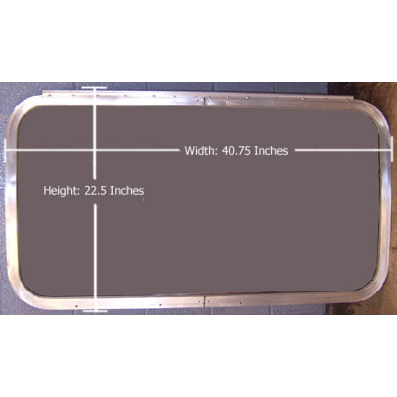 Airstream 1969-1974 22 x 40.5 Large Curved Glass and Sash Assembly* – 680178