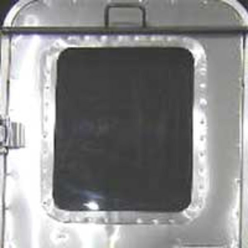 Airstream Main Door Tinted Etched Window Glass and Frame Assembly, Exterior – 371400-01