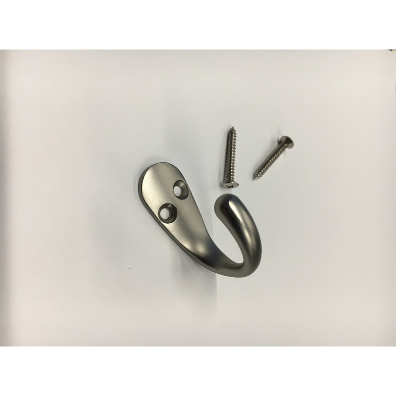 Airstream Single Prong Robe Hook, Brushed Nickel – 382300