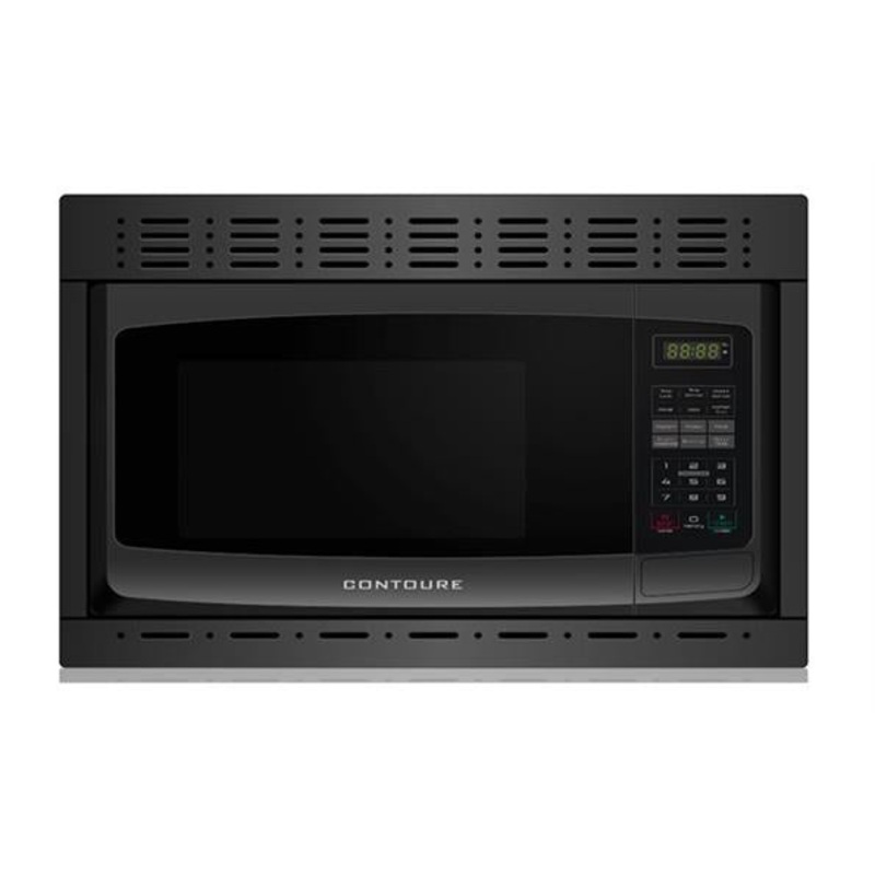 Contoure 1.0 Cubic Ft Microwave, Black or Trim Kit