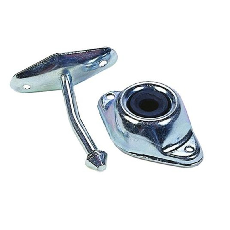 JR Products 4-3/4 Plunger Style Door Catch, Angled