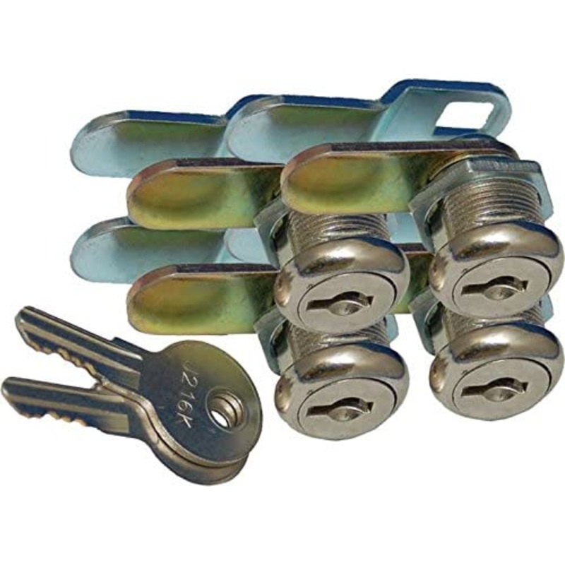 Prime Products 1-1/8 Compartment Door Latch with Keys – Pack of 4
