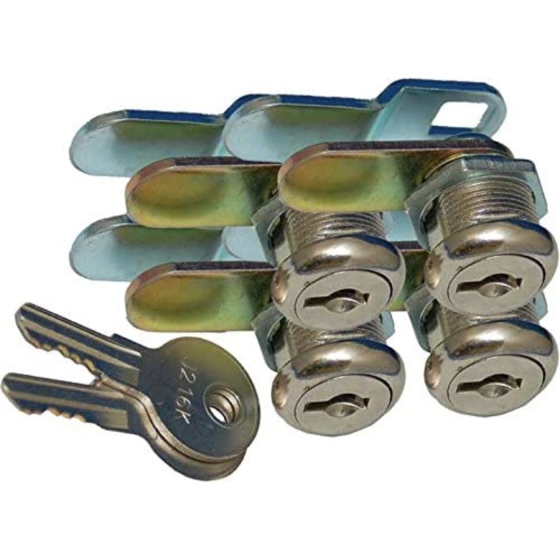 Prime Products 5/8 Compartment Door Latch with Keys – Pack of 4