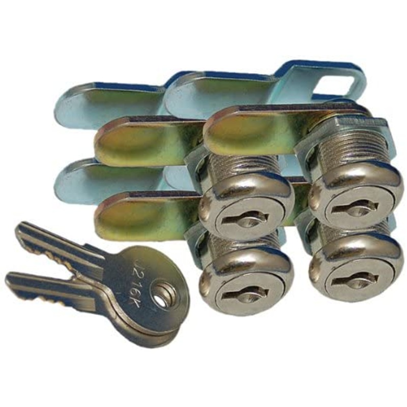 Prime Products 7/8 Compartment Door Latch with Keys – Pack of 4