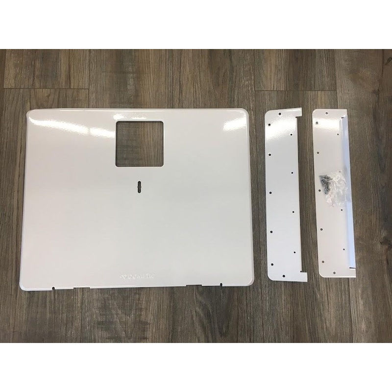 Airstream 6 Gallon Water Heater Access Door with Flange Kit, Arctic White* – 690489-R-WHT