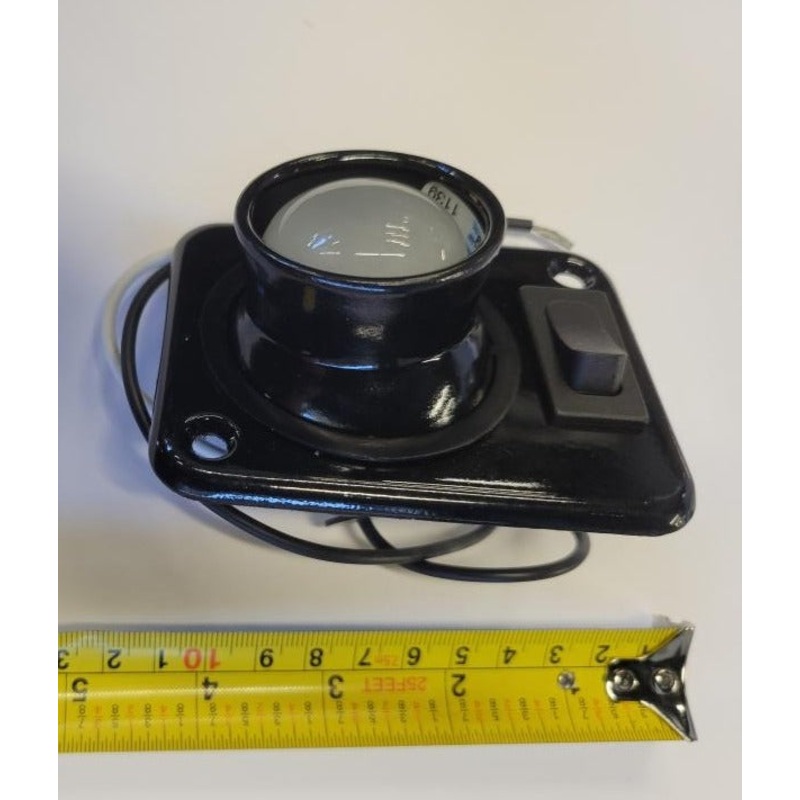 JRV Products A1017BL Black Square Base Single Aircraft Style Light