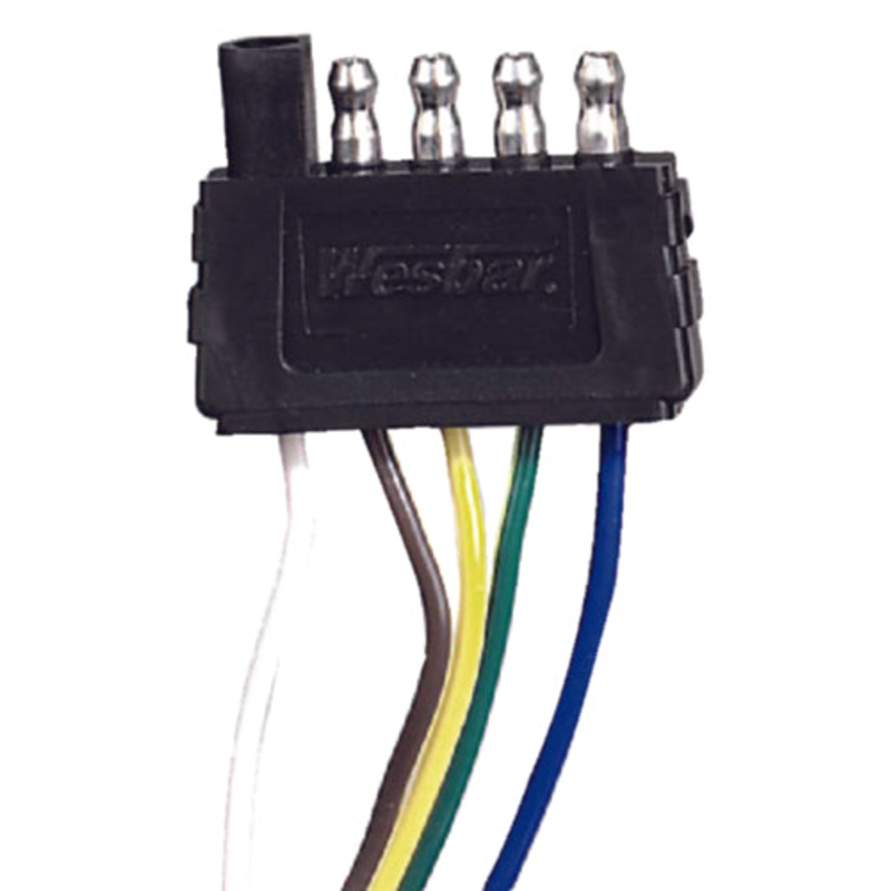 Wesbar 707283  5 Wire Flat Trl Connector 4′