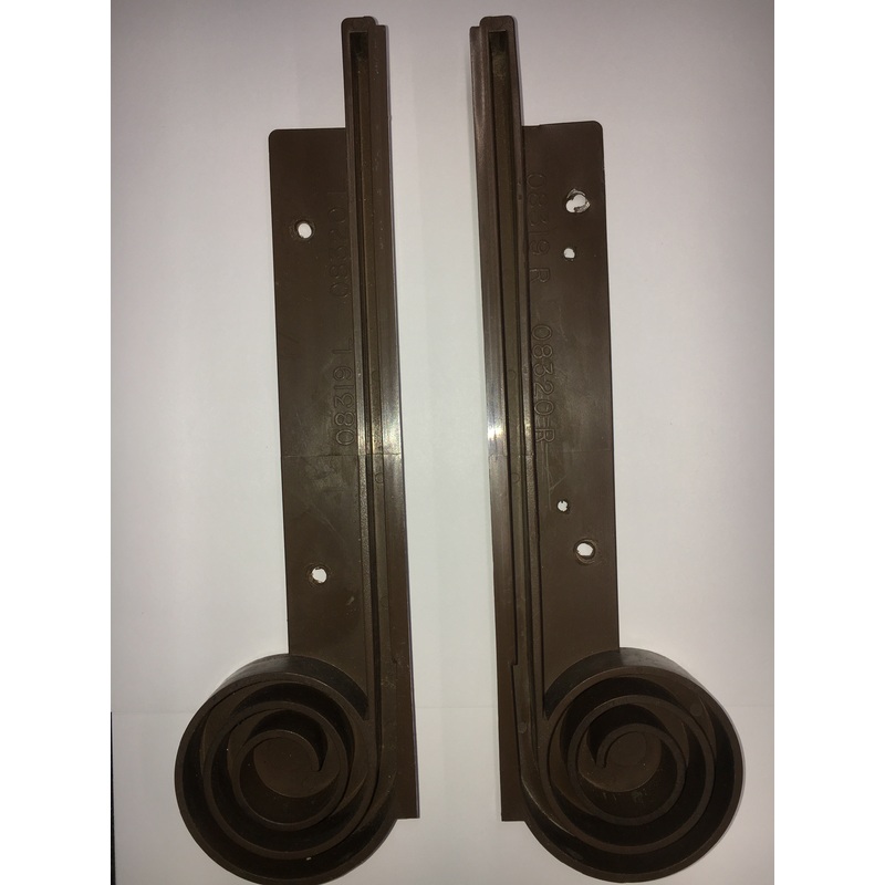 Airstream 08319R/08320L Brown Tambour Door Spiral Guides, Pair