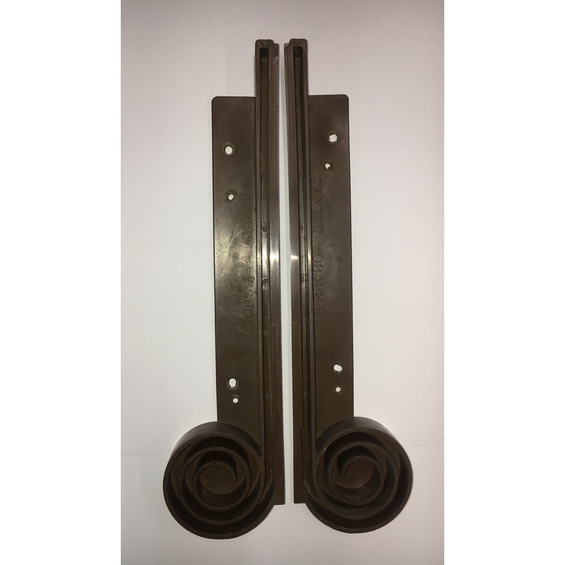 Airstream 08321R/08322L Brown Tambour Door Spiral Guides, Pair