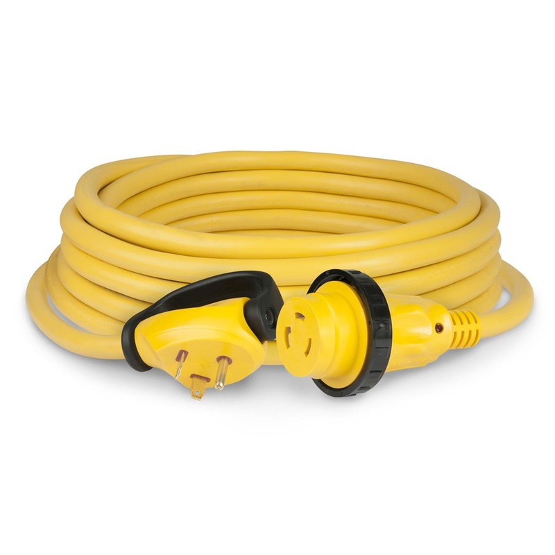 Airstream 30 AMP 30′ Power Cordset with Swivel Handle, Safety Yellow- 513087-01
