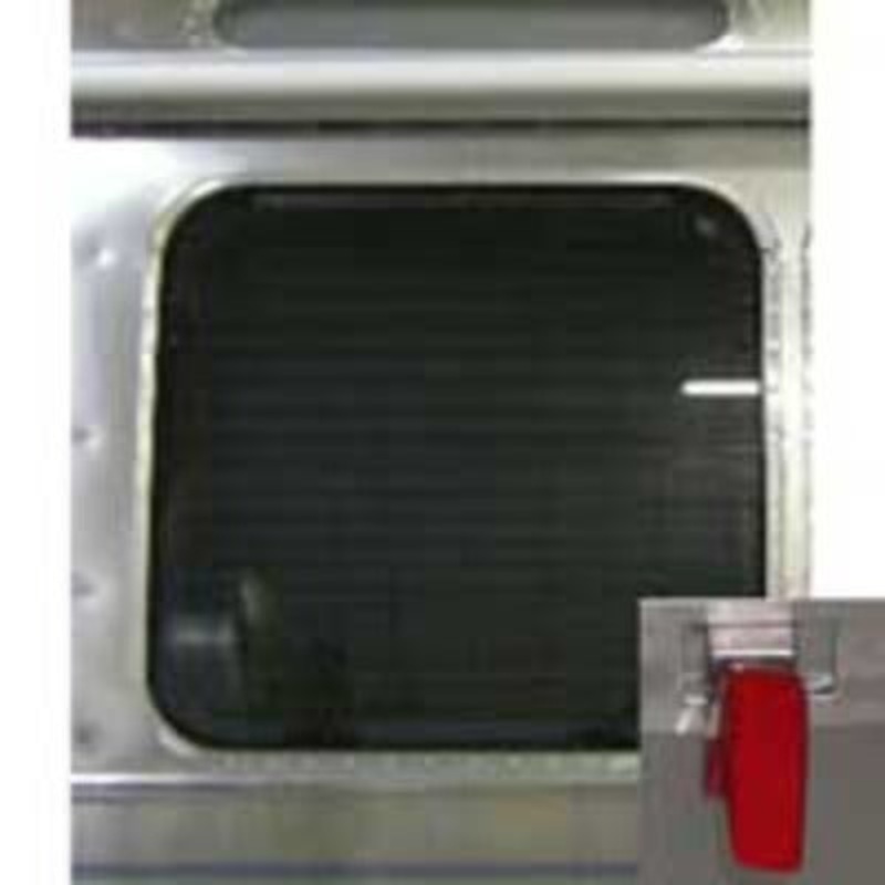 Airstream 30 Tall Side Window Glass Curved with Frame, Emergency Egress – 371380-01