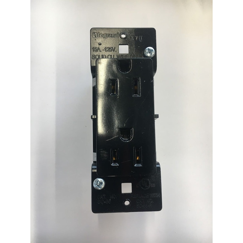 Airstream Self Contained Duplex Receptacle, Black – 511815-01
