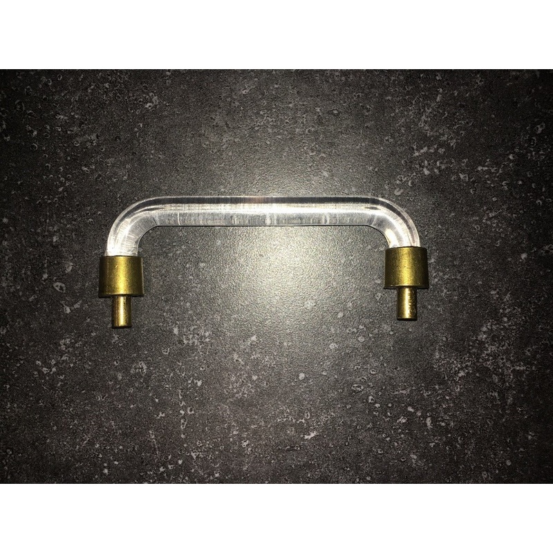 Airstream Vintage Brass and Clear Plastic Cabinet Pull – ASVINPULL
