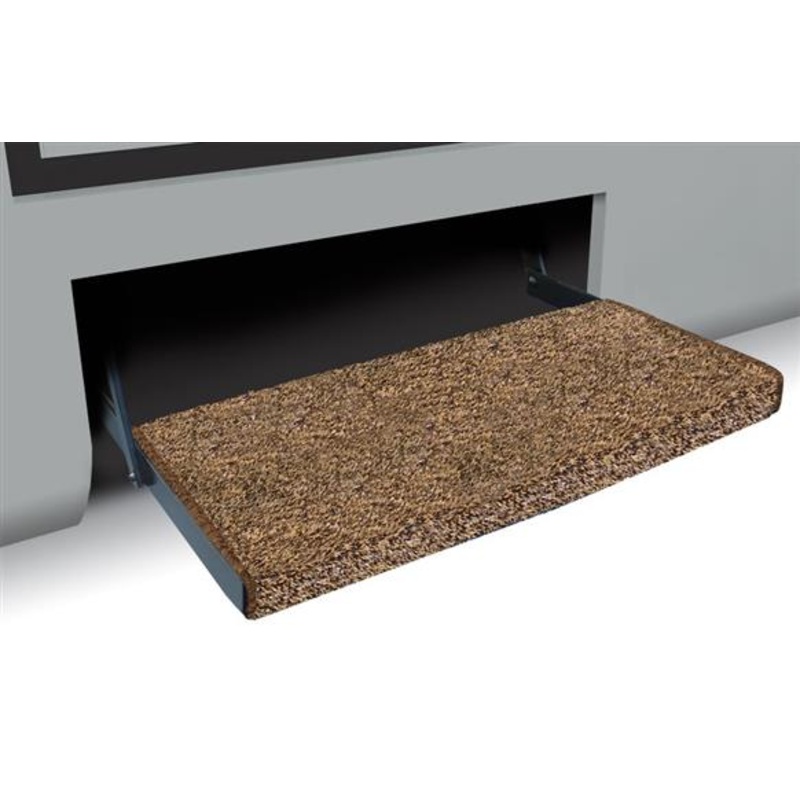Prest-O-Fit Jumbo Wraparound Plus RV Step Rug, 23 Wide, Brown