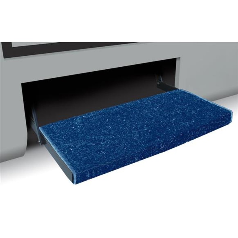 Prest-O-Fit Jumbo Wraparound Plus RV Step Rug, 23 Wide, Imperial Blue
