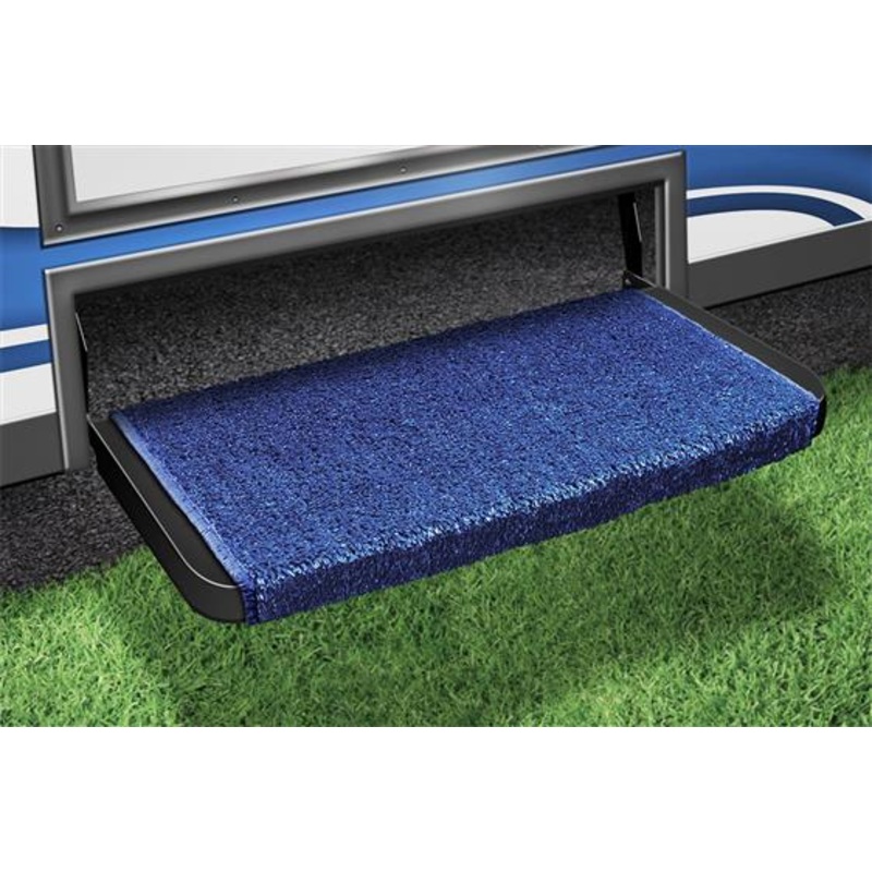 Prest-O-Fit Wraparound Plus RV Step Rug, 20 Wide, Imperial Blue