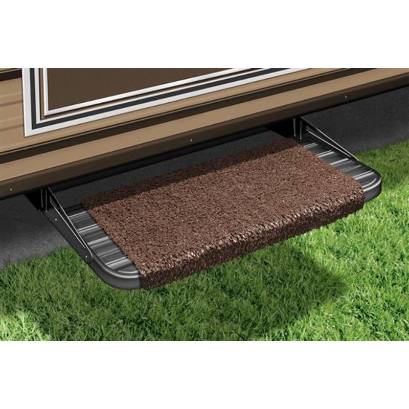 Prest-O-Fit Wraparound RV Step Rug, 18 Wide, Espresso