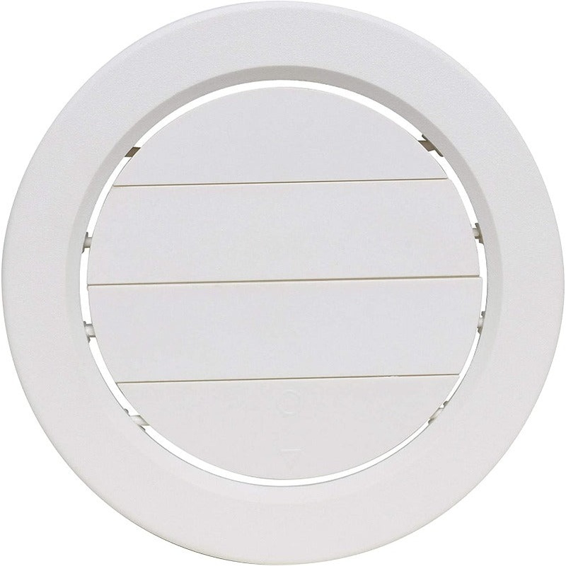 Valterra White Rotating Heat and A/C Register with Damper