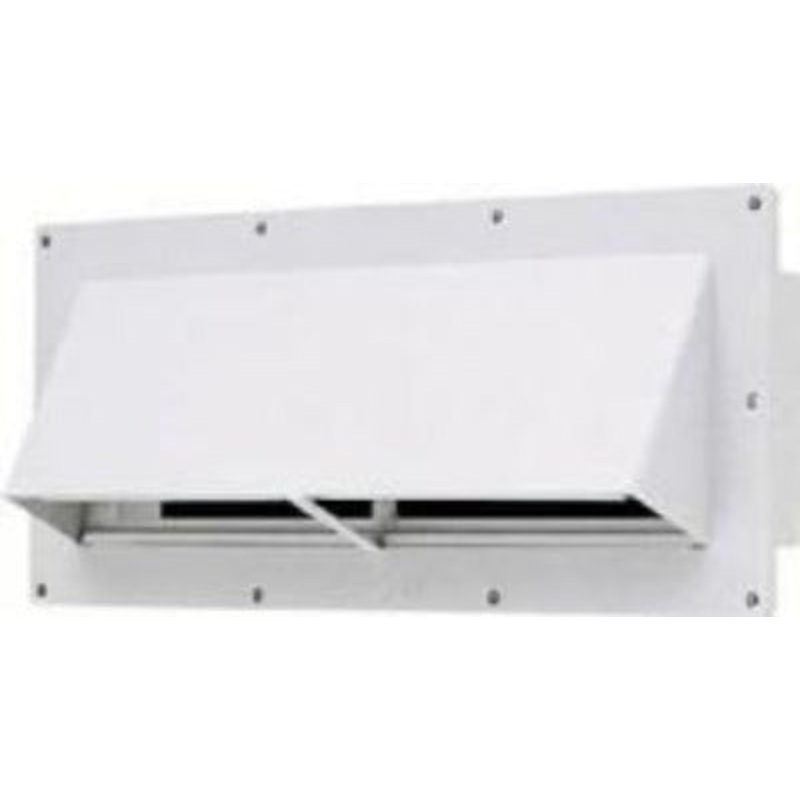 Ventline Exterior Range Exhaust Vent with Damper, Polar White