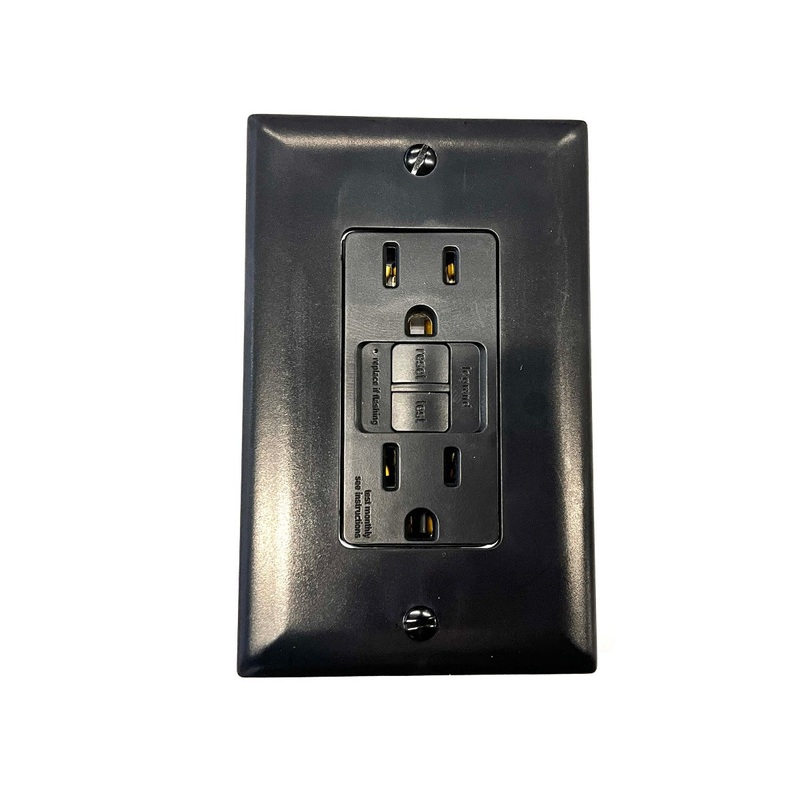 Airstream 15 AMP LED GFI Receptacle, Black – 513570//512096