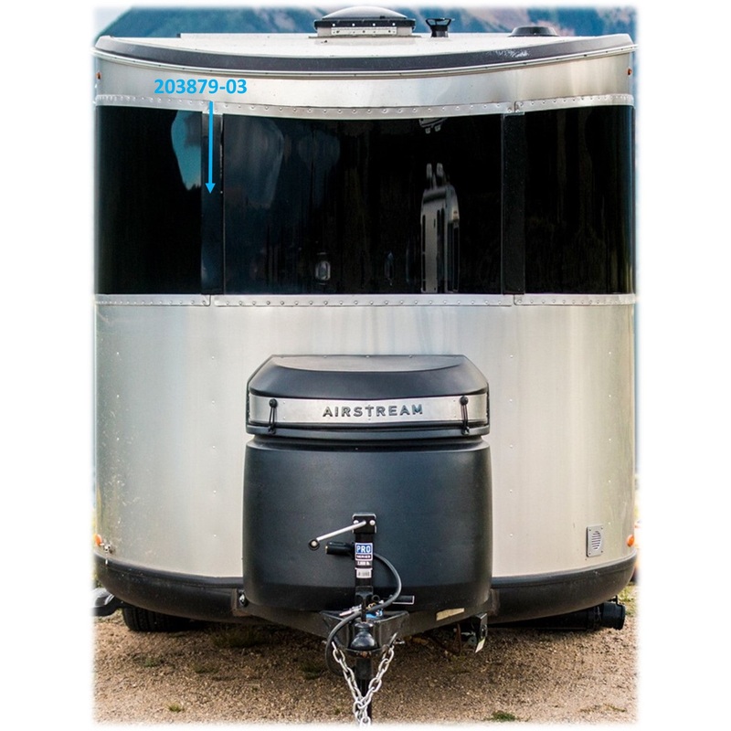 Airstream Curbside Front Center Pillar Cover for Basecamp 16 – 203879-03
