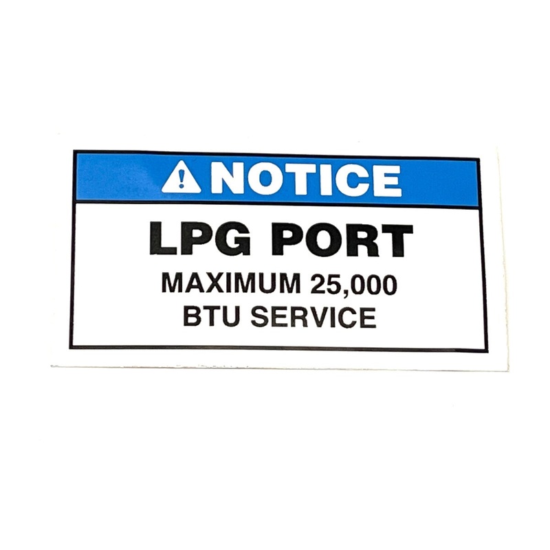 Airstream LPG Service Port Label – 386250