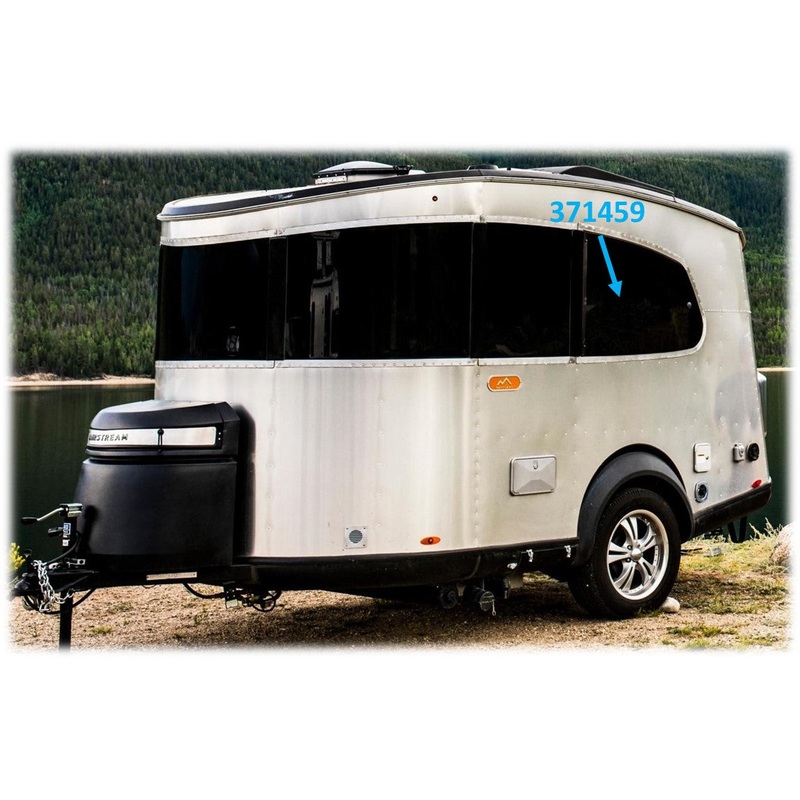 Airstream Roadside Rear Window Assembly for Basecamp 16 – 371459