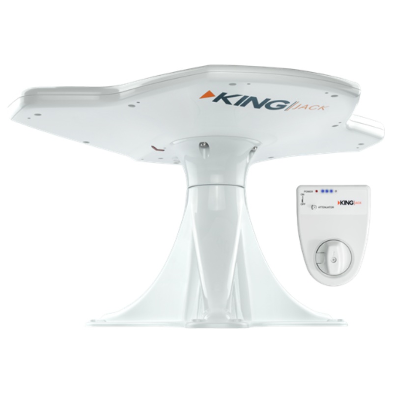 King Jack Directional HDTV Antenna w/Signal Finder, White