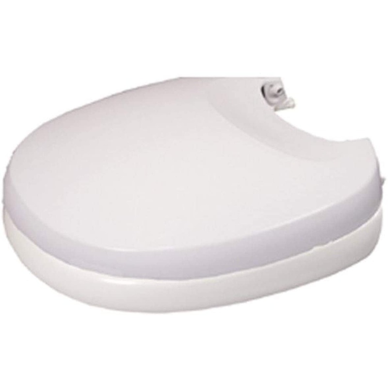 Thetford Aqua Magic  V Hand Flush/ Aqua Magic  V Foot Pedal Flush Round Toilet Seat, White