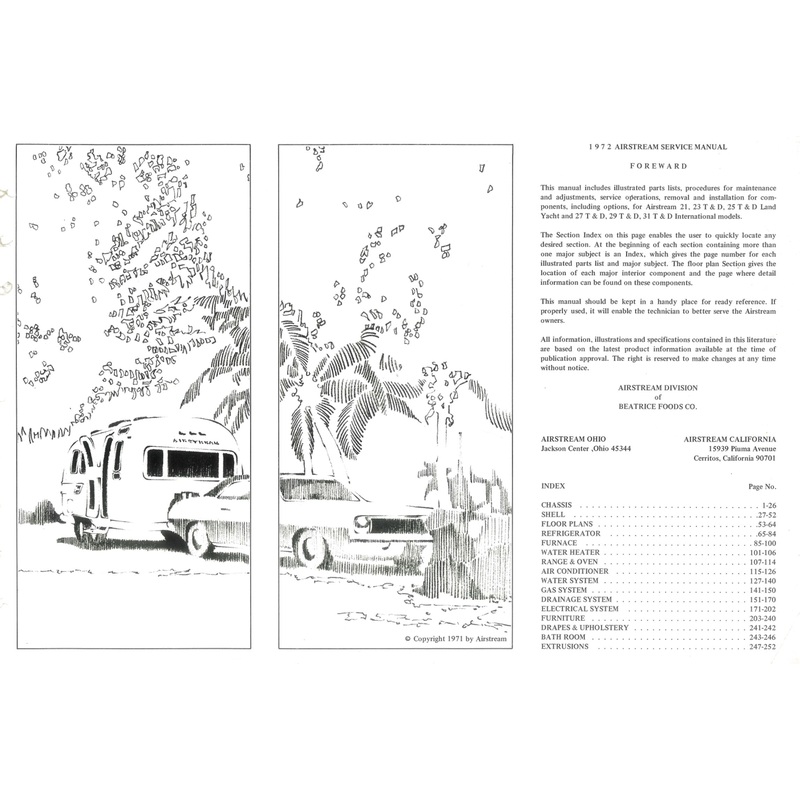 1972 Airstream Service Manual*
