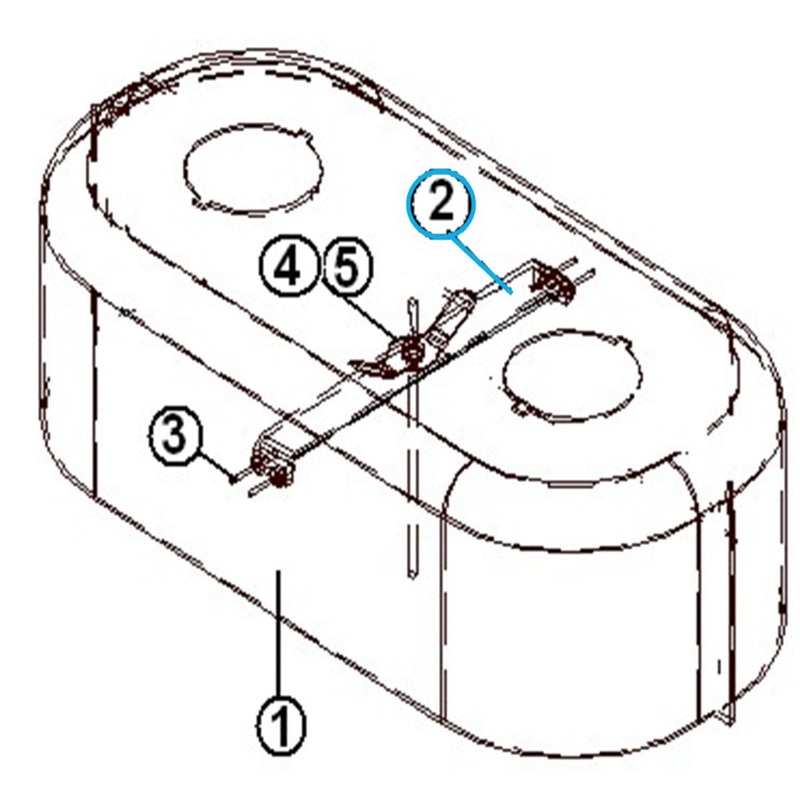 Airstream LP Tank Cover Upper Mounting Bracket – 454645