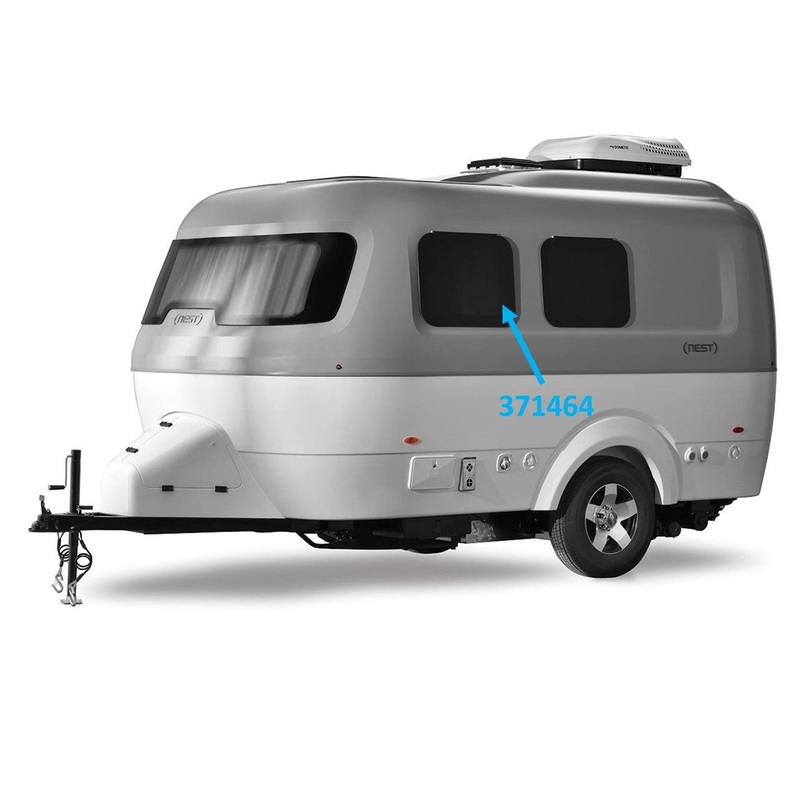 Airstream Nest 27 x 20Emergency Egress Side Window – 371464 and Variants