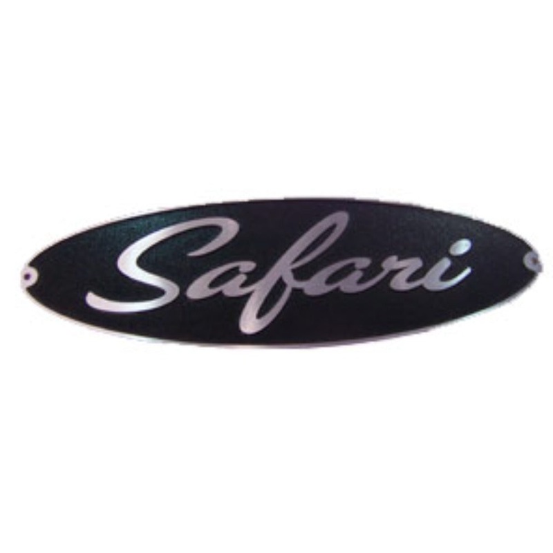 Airstream Safari Black & Gray Nameplate – 386127