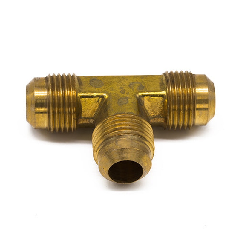 1/2 Flare Tee, Brass