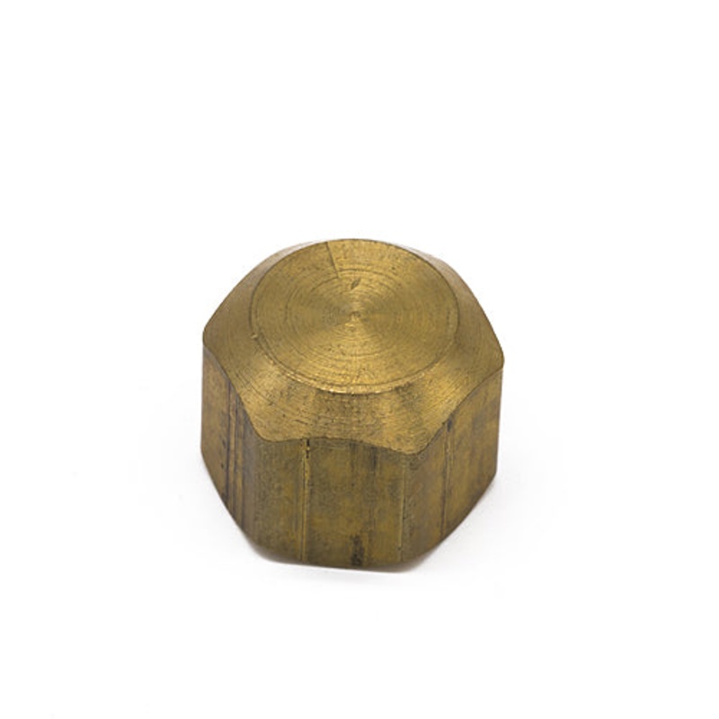 1/2 Short Flare Cap 3/4-16, Brass