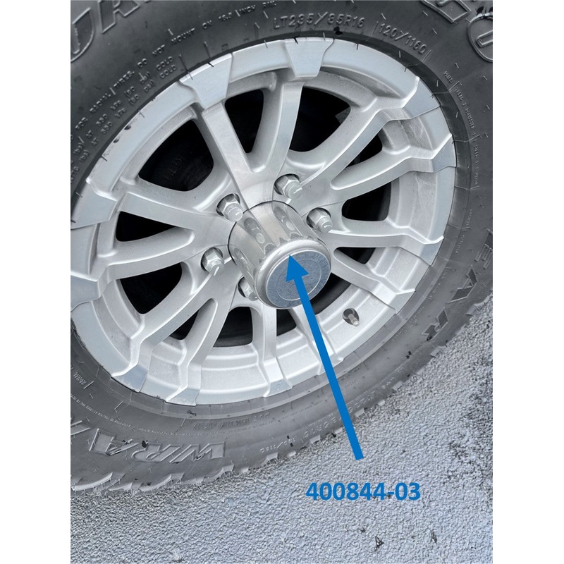 Airstream Basecamp 3.75 Stainless Steel Wheel Hub Dust Cover – 400844-03