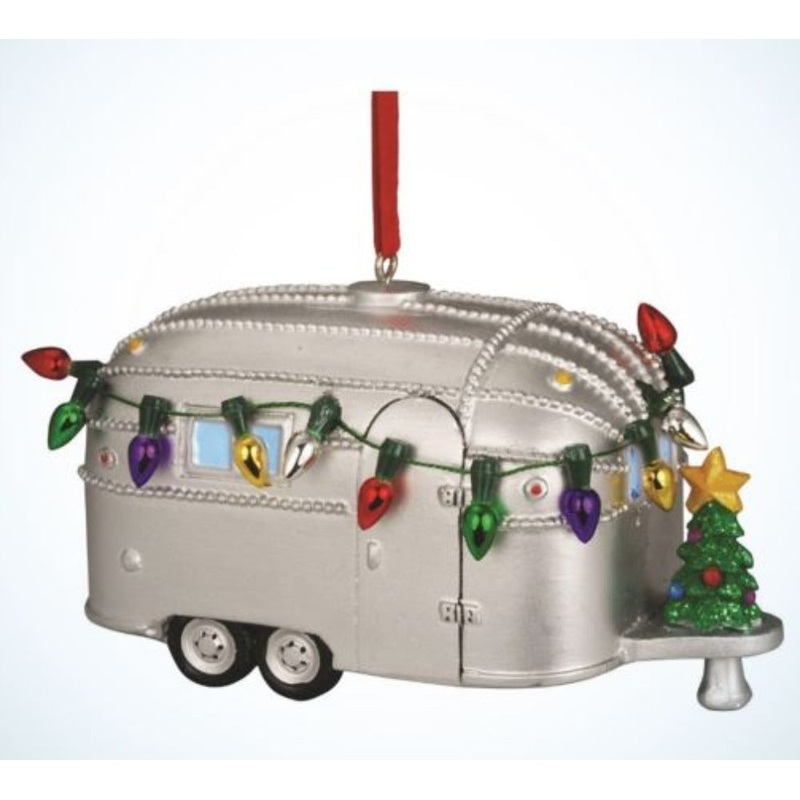 Airstream Light Up Resin Ornament