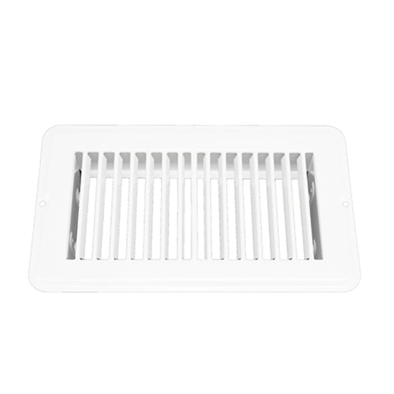 JR Products Undampered Floor Register 4 x 8, White
