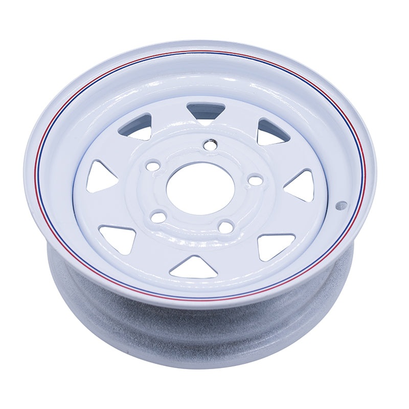 Loadstar Solid Center Steel Wheel (Rim), White