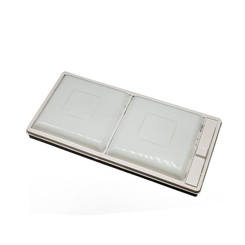 NLA 12 Volt Double Ceiling Light, White