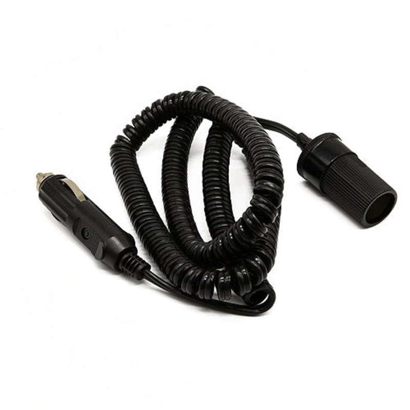 12V 5 AMP Coil Extension Cord, 15′ Tangle Free