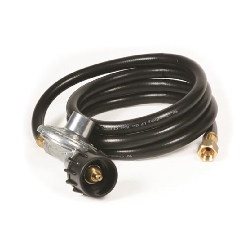 Camco Olympian Heavy Duty Low Pressure Gas Regulator with 6′ Hose