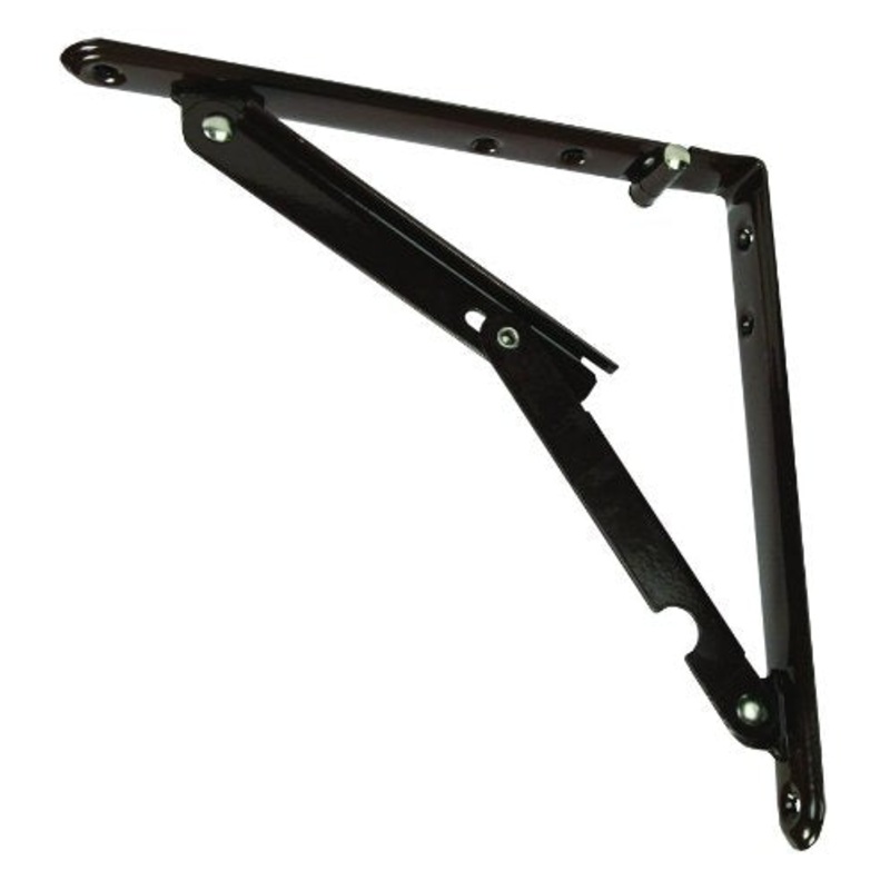 JR Products Folding Shelf Bracket, Brown or White
