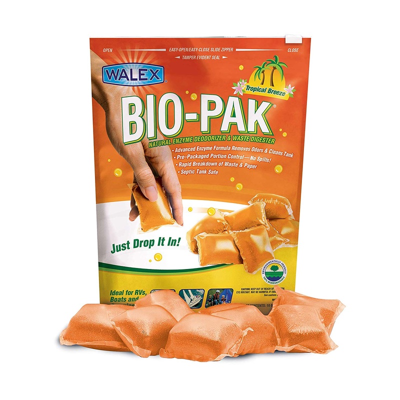 Walex Bio-Pak Porta-Pak Holding Tank Deodorizer Drop-Ins – 4 Scents