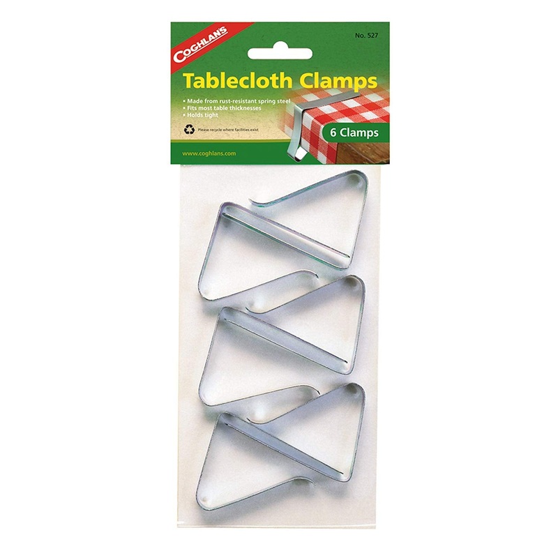 Coghlan’s Heavy Duty Tablecloth Clamps, Pack of 6