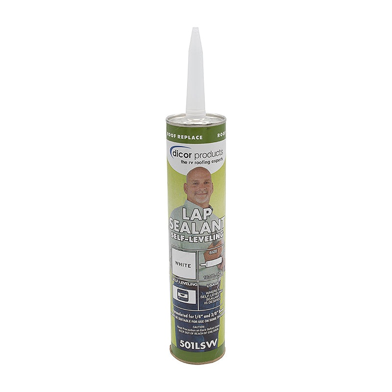 Dicor Self-Leveling Lap Sealant, White