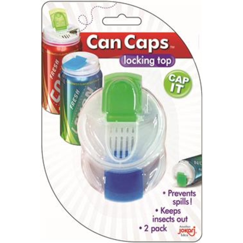 Jokari Locking Top Can Caps, Pack of 2