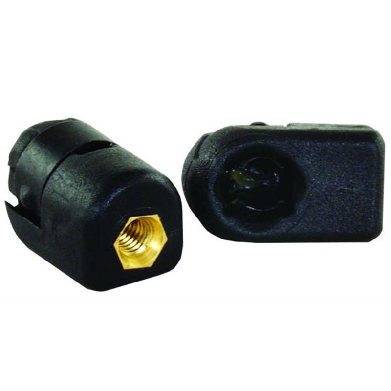 JR Products Gas Spring Lift Support Strut End Fitting with Steel Spring, Pack of 2