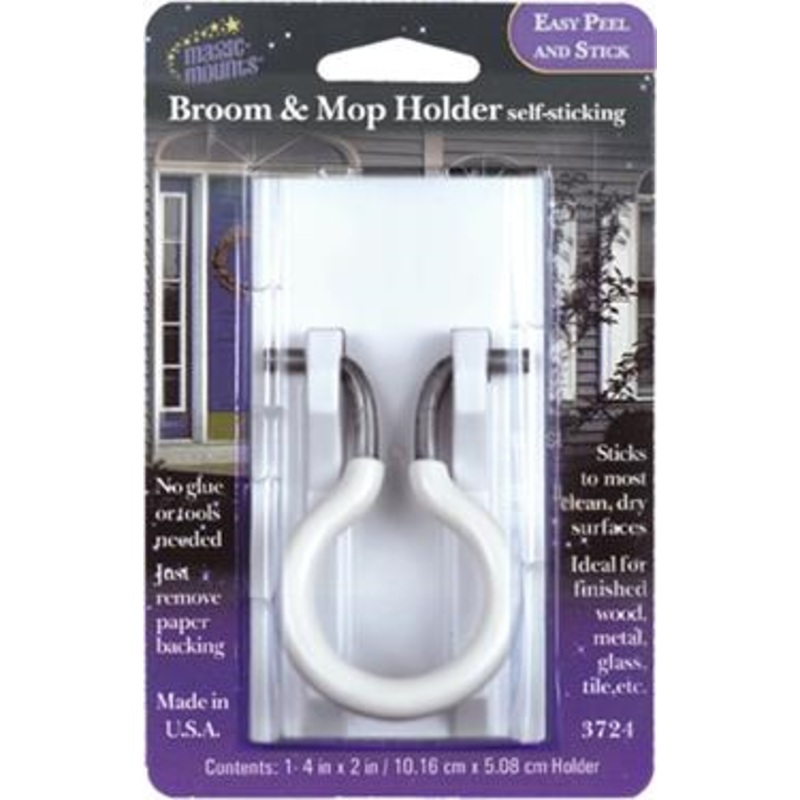 Magic Mounts Broom & Mop Holder