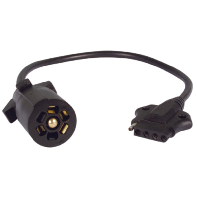 Seachoice 7 Way Round (Blade) To 5 Way Flat Adapter With 16 Lead